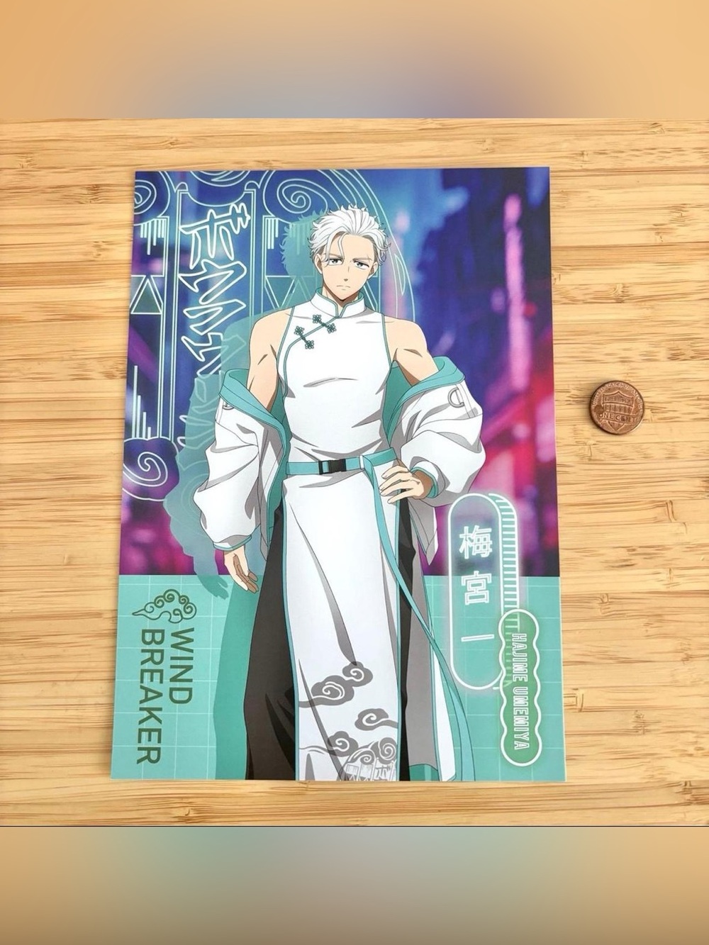 Rare wind breaker mini poster(big postcard)